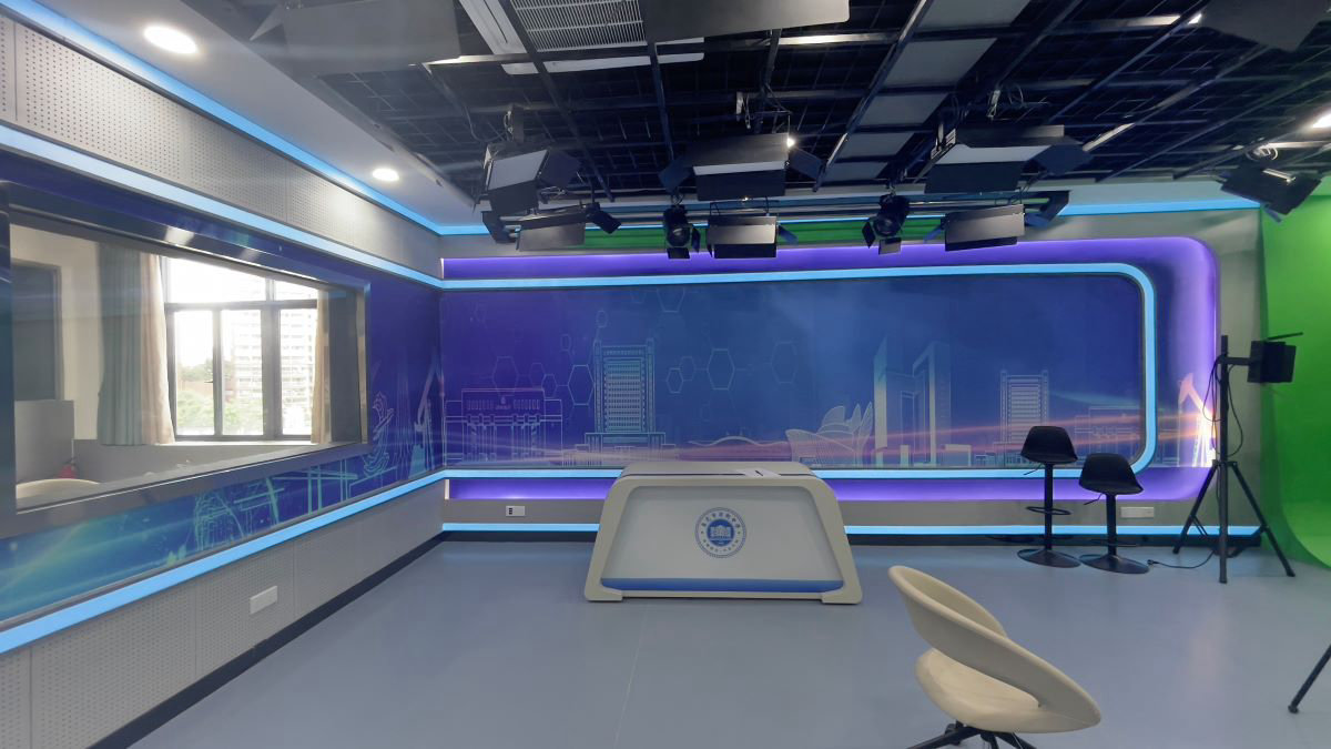 東莞厚街中學TVS演播室聲學裝修/聲學設計/XR演播室設計